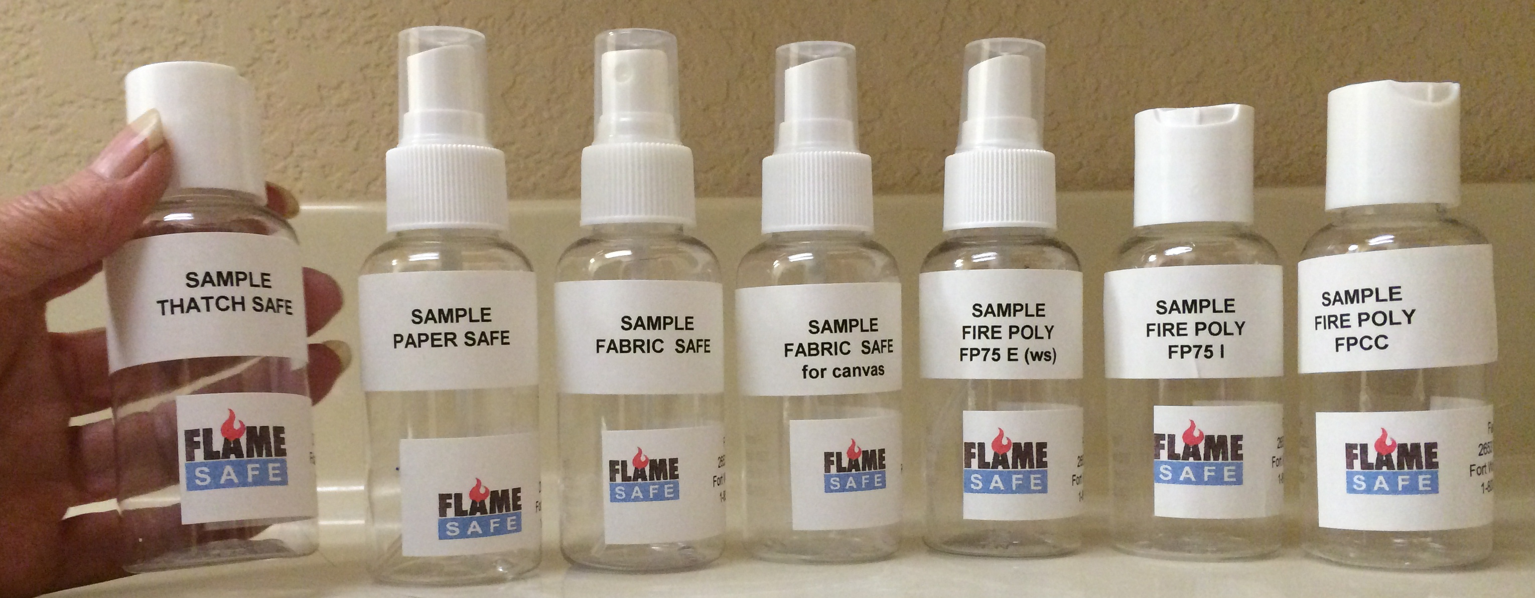 Free fire retardant sample